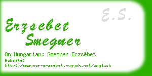 erzsebet smegner business card
